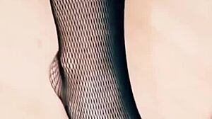 Skinny mature wife in stockings gets her tight pussy and ass pounded homemade pov