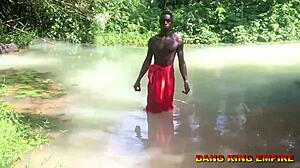 I turned that african mid year festival into crazy sex in the village stream fucking this hot maiden with my huge bbc