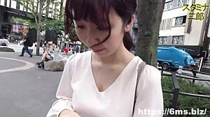 Grab these huge tits on office wife during risky creampie date