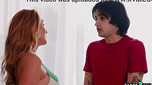 Mature Stepmom Wendy Raine Deepthroats Stepsons Craving Cock With Big Tits