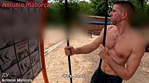 ever wonder how a 9 months pregnant milf gets picked up in public for rough outdoor fucking?