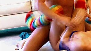 Angelica saige gags on fingers during aggressive tight pussy pounding
