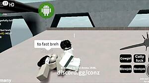 Roblox sex turns into big ass pounding and massive cum explosions