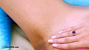 Classic brunette beauty strips sexy body in retro photoshoot tease!