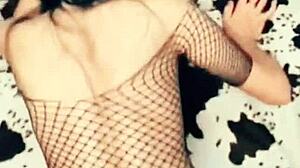 Skinny mature wife in stockings gets her tight pussy and ass pounded homemade pov