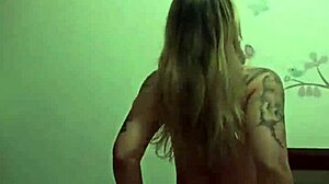 blonde bombshell moans wildly riding ex-boyfriend's cock in leaked homemade vid