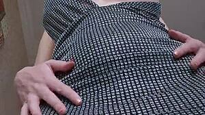 i catch her accidental upskirt no panties and she masturbates wet