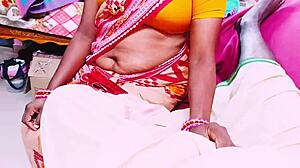 indian grandfather pounds step granddaughter's tight pussy in saree with dirty telugu talk