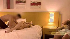 Hotwife Turns Slutty Prostitute for Hubby Watching Her Get Pounded