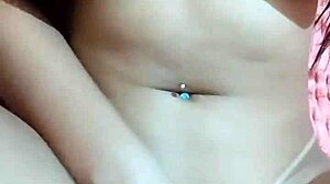 solo girl rubs her wet pussy hard craving a deep fuck right now