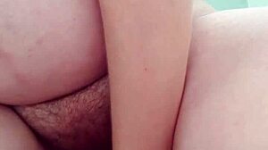 pregnant and so horny i'm riding my toy while rubbing my swollen tits