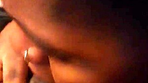 ebony babe delivers sloppy deepthroat on massive black cock