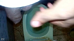 black dude unleashes massive piss stream while boy watches in shock