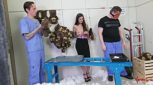 Throat Fucked Sub Succumbs To Bound Dom's Rough Anal And Ass-To-Mouth Cock