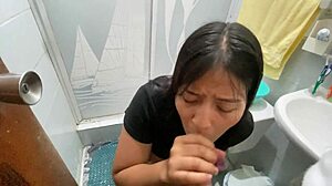 stepsister brushing teeth gets surprised fucked by stepbro