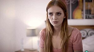 voyeur neighbor sneaks in fucks petite redhead teen rough anal small tits while family away taboo.