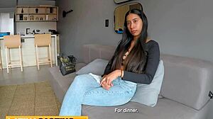 Slim Colombian Teen In Red Lingerie Rides Thick Cock Rough In Casting Interview