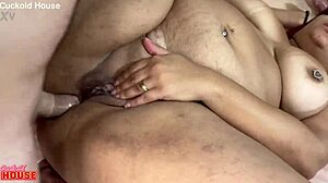 bbw infiel leaves cheating husband home to fuck two guys hard at cuckold house anal pounding big ass creampie