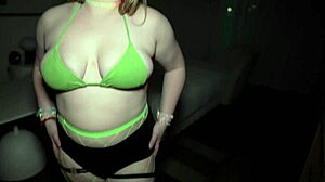 my curvy blonde girl bent over begging for rough creampie after rave party horniness