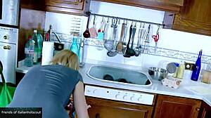 this very beautiful slutty amateur takes big cock everywhere from anal assfucking to swollen pussy creampie