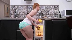 Junior Stepsister Wakes to Friends' Arrival for Skinny Redhead Gangbang Double Blowbang Face Fucking Gaping Assfucking