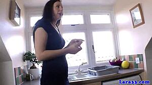 suck my pipe english milf bend over doggystyle in stockings heels close up facial