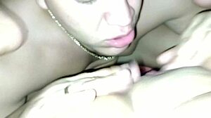 cuckold hubby licks my creampie pussy clean and sucks toys after my lover's rough fuck