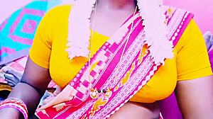 indian grandfather pounds step granddaughter's tight pussy in saree with dirty telugu talk