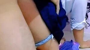 damn prof takes my innocence to wreck my tight ass real amateur anal creampie