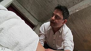 deep oiled ass massage turns rough anal