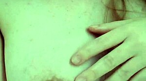 pregnant and so horny i'm riding my toy while rubbing my swollen tits