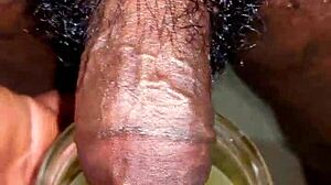 wanna see this small hairy black cock piss outdoor and indoor?