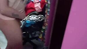 hey check hormone natural ladyboy's erotic pink shirt shemale tease