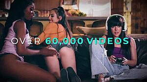 gorgeous petite brunette's oiled pool massage turns into bestie foreplay heat