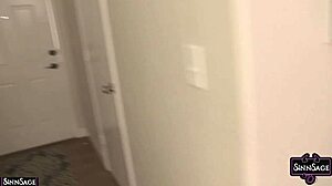 Sinn Sage and Samantha Grace Squeeze Cute Tits in Lesbian Play