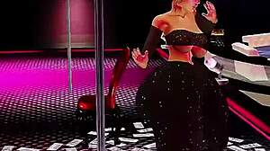 bbw with big ass and tits dances strip club then bends for bbc creampie