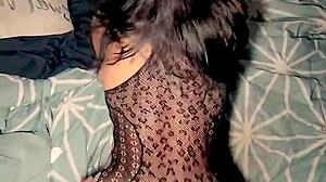 wanna see this sexy latina in red lingerie take pov doggystyle pounding?