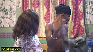 i'm this beautiful indian slut bent over for african cock creampie pounding