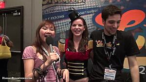 our big tit asian teen show at ae expo was insane