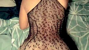 wanna see this sexy latina in red lingerie take pov doggystyle pounding?