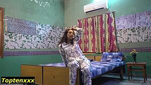 i'm this beautiful indian slut bent over for african cock creampie pounding