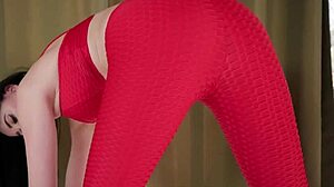 Violet Voss' curvy nude yoga flows into hot solo masturbation bliss!