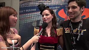 our big tit asian teen show at ae expo was insane