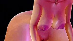 bbw with big ass and tits dances strip club then bends for bbc creampie