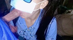 Busty pinay teen pounded hard on construction site creampie finish