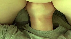 Real homemade clip shows stepsisters facesitting and squirting all over in pov action.