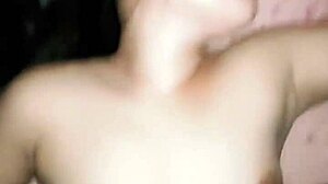 plump mature asian wife creams hard on cock in homemade bedroom passion