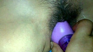 violet vibes her latina pussy with homemade dildo toys in mexico