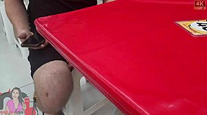 i flash my brazilian wife outdoors then watch her get filled by stranger