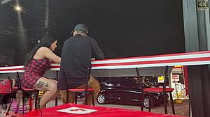 i flash my brazilian wife outdoors then watch her get filled by stranger